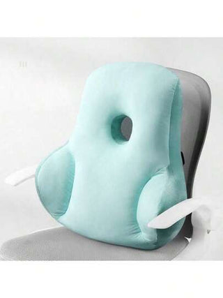 أثاث مكتبي 1 وسادة مسند الظهر للكرسي، بتصميم داعم للقطنية، داعم الخصر للمكتب، وسادة قطنية ناعمة، تجعل الجلوس لساعات طويلة أكثر راحة، مناسبة تماماً لمساند ظهور الكراسي