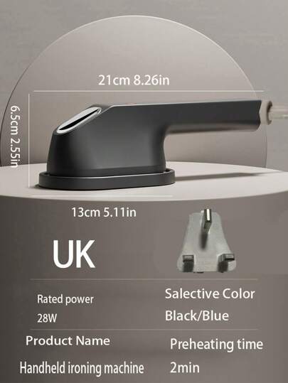 BLADEN قطعة واحدة من البخار البخار اليدوي الصغير، مكواة الملابس، البخار المحمول للملابس، استخدام جاف/مبلل، درجة حرارة ثابتة، لوحة ناعمة، للمنزل، الإقامة الجامعية، غسيل الملابس، هدية عيد الأم