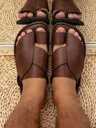 صندل مسطح مريح، نعال عربية للرجال، صنادل رجالية نمط