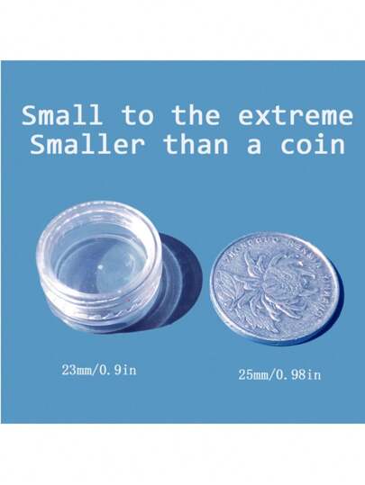 6/12 قطعة أصيص مستحضرات تجميل للسفر 5 مل حاويات عينات مكياج وأظافر لامعة مع أغطية للنساء، زجاجات تخزين