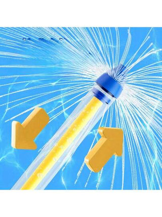مسدس مياه بتصميم وردي وأصفر تصميم مزهل ذو سعة كبيرة, عمل رجوع للخلف للأطفال, متعة مائية خارجية في المسبح والشاطئ والفناء الخلفي, لعبة مياه متينة للعب الصيفي والمسبح