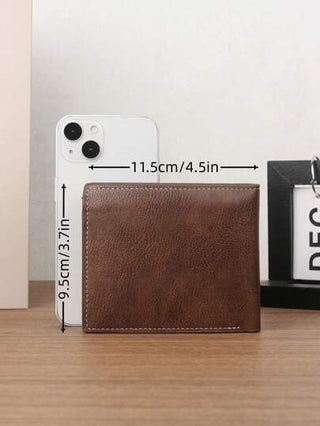 HOVI'S محفظة رجالية مصغرة عتيقة - محفظة أعمال عصرية كاجوال مع فتحات متعددة للبطاقات - محفظة متعددة الوظائف محمولة للمكتب والتنقل