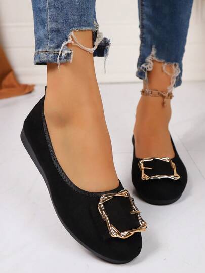 كاحل مستدير لين الوحدة ملبد معدني مرن متعدد الاستخدامات، أحذية لافتة مريحة للعمل وأوقات الذهاب والإياب، للربيع والخريف