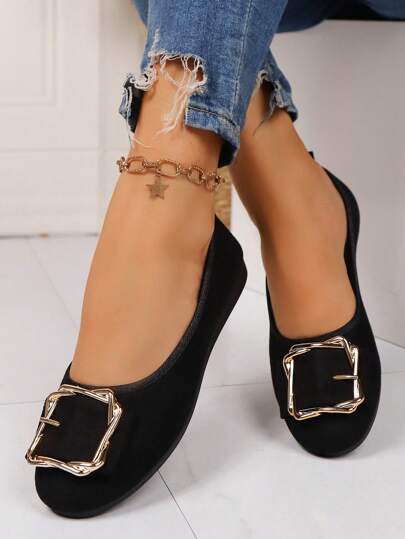 كاحل مستدير لين الوحدة ملبد معدني مرن متعدد الاستخدامات، أحذية لافتة مريحة للعمل وأوقات الذهاب والإياب، للربيع والخريف