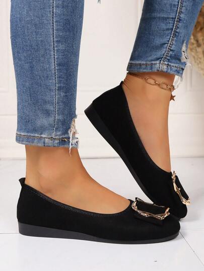 كاحل مستدير لين الوحدة ملبد معدني مرن متعدد الاستخدامات، أحذية لافتة مريحة للعمل وأوقات الذهاب والإياب، للربيع والخريف