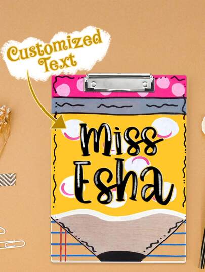 لوحة كتابة معلم مخصصة، حامل أوراق أكريليك مخصص بالاسم ، هدية تقدير للمعلم للعودة إلى المدرسة، هدية شكر نهاية العام، هدية يوم المعلم ، متعدد الاستخدام، خفيف الوزن ومتين، رائع للفصول الدراسية والمكاتب وتخطيط الدروس اليومية، هدايا عيد الأم، التخرج، عيد الأب