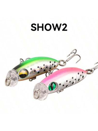 طُعم صيد السمك الاهتزازي من التنجستن فائق الصغر بوزن 2.8 جرام، طعم جاذب للماء البطيء الغرق في المياه العذبة للقذف لمسافات بعيدة