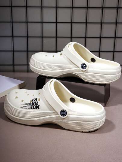 أحذية صيفية رجالية منفذة هوائية أنيقة، صنادل شاطئية مريحة بدون كعب للصيف مقاومة للانزلاق وقوية