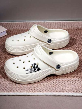 أحذية صيفية رجالية منفذة هوائية أنيقة، صنادل شاطئية مريحة بدون كعب للصيف مقاومة للانزلاق وقوية