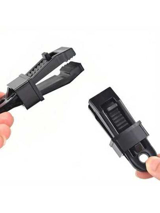 10 قطع مشابك خيمة قوية مقاومة للعوامل الجوية، مثالية لتثبيت الأغطية والواقيات أثناء الرحلات والتخييم في الهواء الطلق - قابلة لإعادة الاستخدام ومتعددة الاستخدامات