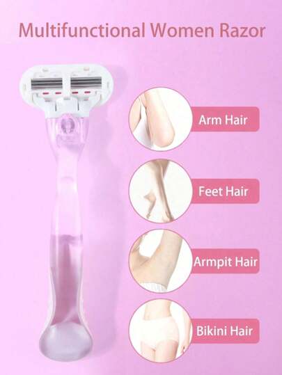 طقم إزالة الشعر الدقيق للنساء 8-1 قطعة ، أدوات يدوية آمنة وخالية من الألم ، شفرات قابلة للتبديل ، من الفولاذ المقاوم للصدأ متعدد الطبقات ، مقبض إرجونوميكي مضاد للانزلاق ، تنظيف سهل للجسم بأكمله ، سهل التنظيف ولا يترك اتساخ ، سهلة الحمل ، مناسبة...