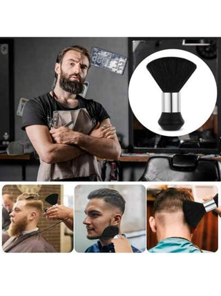 جهاز تنظيف الرقبة في الصالون الإرجونومي مع فرشاة نايلون ناعمة - أداة تنظيف الشعر خفيفة الوزن وفعالة مناسبة للمحترفين والعائلات