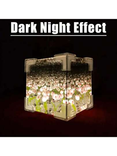 1 مجموعة ضوء ليلي على شكل زهرة التوليب DIY / 20 زهرة حديقة، تشمل المواد والأدوات، رائعة كهدية، عيد ميلاد، عيد الحب، ديكور المنزل، مستلزمات حرفية DIY