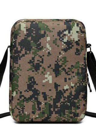 حقيبة كتف رجالية كاجوال متعددة الطبقات، حقيبة جسم متقاطع من النايلون، حقيبة رجالية لرجال الأعمال، مجموعة محفظة، طبعة كامو