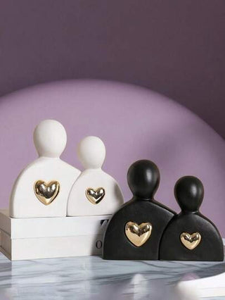 2 قطعة من أشكال الزينة الراتنجية للأزواج المتكئين على الحب، أفضل كائن لتصميم الديكور المنزلي لأشخاص إبداعيين، تستخدم للديكورات المكتبية المنزلية، هدايا للزملاء والأصدقاء والعائلة وهدايا عيد الميلاد. ديكور الغرفة، ديكور المنزل، ديكور عيد الميلاد،...