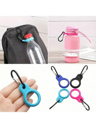 3 قطع/قطعة واحدة حامل زجاجة المياه المطاطي مع حلقة إبزيم، مقبض زجاجة المشروبات الخارجية المحمولة موفرة للطاقة، مادة سيليكون مضادة للانزلاق + سبائك معدنية، مناسب للتسلق والركض والتخييم والرحلات، حامل زجاجة المياه، خطاف زجاجة المياه، إكسسوارات مثالية للحقيب