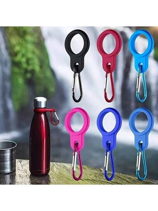 3 قطع/قطعة واحدة حامل زجاجة المياه المطاطي مع حلقة إبزيم، مقبض زجاجة المشروبات الخارجية المحمولة موفرة للطاقة، مادة سيليكون مضادة للانزلاق + سبائك معدنية، مناسب للتسلق والركض والتخييم والرحلات، حامل زجاجة المياه، خطاف زجاجة المياه، إكسسوارات مثالية للحقيب