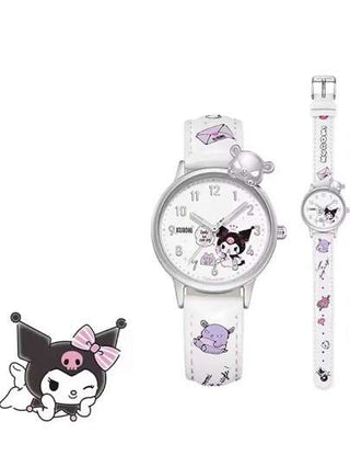 Sanrio ساعة هالو كيتي من سانريو ، كاواييي كورومي، سيناموريل، ملودي ، ساعة كاجوال كوارتز للأطفال والبنات، هدايا عيد ميلاد