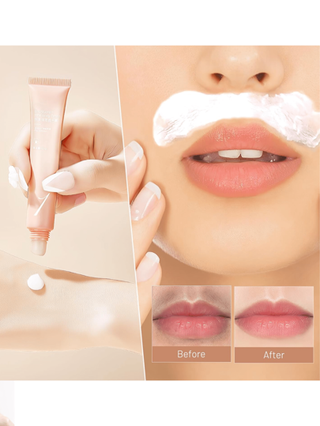 PAORPEVM كريم إزالة شعر الشفاه، مناسب للرجال والنساء، يزيل بلطف شعر الشفاه والوجه، مناسب لإزالة الشوارب والاستخدام الوجهي، مناسب للاستخدام الوجهي