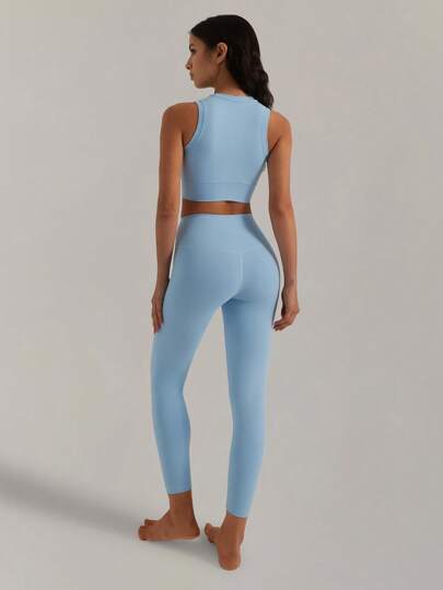 MASKERT مجموعة من قطعتين للنساء، مجموعة ملابس رياضية، بدلة تمرين الجيم للنساء، سترة وبنطلون، بدلة جري محكمة الضغط، بذلة لياقة بدنية ويوغا قطعتين، مريح وصديق للبشرة للاسترخاء في المنزل