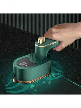 قطعة واحدة مكواة بخارية محمولة باليد قابلة للطي، تصميم مدمج مع وظيفة الرش، سخان سريع، مكواة بخار صغيرة محمولة - مناسبة للسفر والاستخدام المنزلي، سخان سريع، قابلة للطي، قابلة للتدوير، مقبض مانع للانزلاق (ملاحظة: سيخضع جميع المنتجات لاختبار رش المياه...