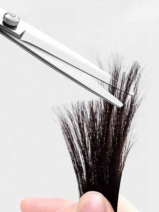 مجموعة مقص حلاقة احترافية مكونة من 3 قطع - قطعة مقص حلاقة ، قطعة مقص تفتيت ، وقطعة مشط - للاستخدام المنزلي أو في صالون الحلاقة