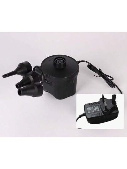 مضخة هواء كهربائية محمولة، ضاغط هواء منزلي للنفخ/تفريغ القطع القابلة للنفخ، عوامات مسابح، فرشات هوائية