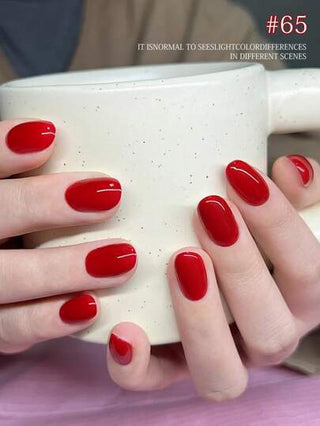 XEIJAYI طقم طلاء أظافر 6 قطع 15مل من سلسلة الألوان الحمراء من XEIJAYI ، طلاء هلامي ذو الوان شعبية ثابتة ، طلاء هلامي قابل للنقع تحت أشعة فوق البنفسجية / الصمام ، للاستخدام المنزلي وصالون العناية بالأظافر والفن الصيفي DIY