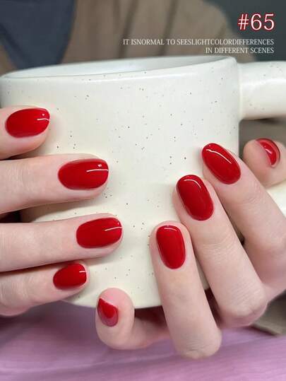 XEIJAYI طقم طلاء أظافر 6 قطع 15مل من سلسلة الألوان الحمراء من XEIJAYI ، طلاء هلامي ذو الوان شعبية ثابتة ، طلاء هلامي قابل للنقع تحت أشعة فوق البنفسجية / الصمام ، للاستخدام المنزلي وصالون العناية بالأظافر والفن الصيفي DIY