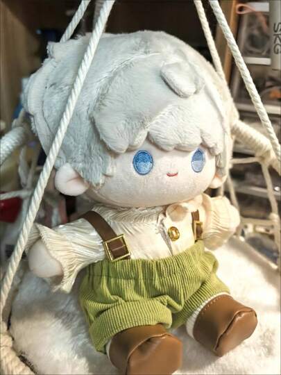 1 قطعة شماعة قطنية مصنوعة يدويًا لدمية ، بمقاس 20 سم * 15 سم * 10 سم ، مناسبة كهدية لمناسبات العودة إلى المدرسة والتخرج والحفلات وأعياد الميلاد (الدمية غير مشمولة)