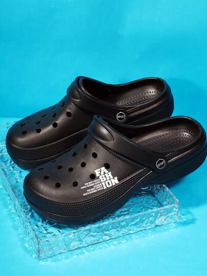 صنادل مفرغة سهلة الارتداء صيفية يمكن ارتدائها من الجنسين، صنادل شاطئية منزلية عادية، أحذية شرائح