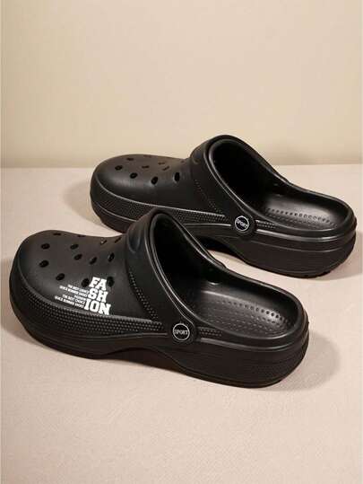 صنادل مفرغة سهلة الارتداء صيفية يمكن ارتدائها من الجنسين، صنادل شاطئية منزلية عادية، أحذية شرائح