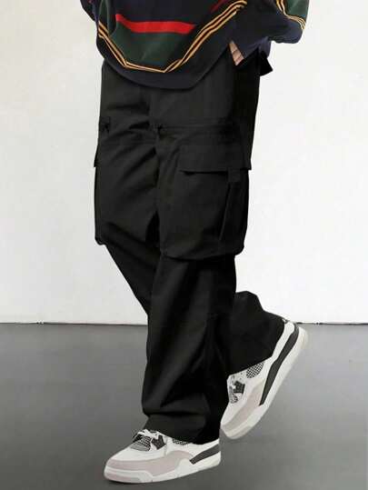 بنطلون بحمالات ذو تصميم المنفعة للفتيان المراهقين, شارع ارتداء متين