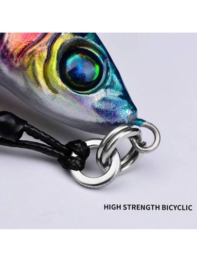 PROBEROS 5 قطع طُعم صيد السمك الحديدي مطبوع ثلاثي الأبعاد، طُعم صيد السمك البيولوجي الحديدي للقذف على مسافات طويلة في المياه العذبة والبحر الصيد السمك