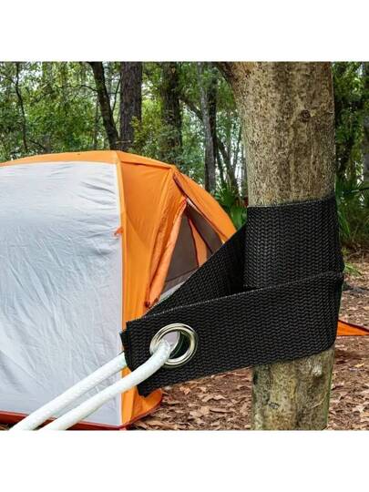 10 قطع أربطة شجر، أربطة شجر قوية مقاومة للرياح - أربطة داعمة للنباتات قابلة للضبط مع أحزمة أمان مثقبة لتثبيت الأشجار بأمان، لمنع الانقلاب والأضرار الناتجة عن الأعاصير والعواصف