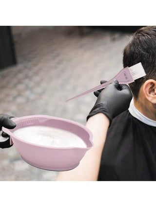 3 قطع طقم صباغة الشعر في صالون التجميل، وعاء تخلط به الألوان متعددة الألوان، مشط وفرشاة، أدوات لتلوين الشعر