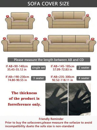 غطاء ارائك مطبوع مرن مقاوم للاتساخ أحادي اللون لغرفة المعيشة والنوم والشرفة، غطاء أريكة شكل L مكون، غطاء وسادة مقعد 1/2/3/4