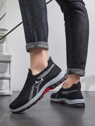 أحذية انزلاقية كاجوال، أحذية رياضية خفيفة الوزن، أحذية قماش بكين القديم، أحذية شبكة تنفس، أحذية رجالية بمقاسات إضافية