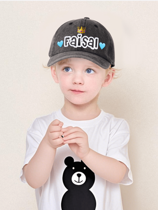 قبعة بيسبول مخصصة للأطفال قطعة واحدة، متوفرة بألوان وأنماط خطوط متعددة، مخصصة وعصرية، مناسبة للبنين والبنات للاستخدام اليومي، رائعة كهدية