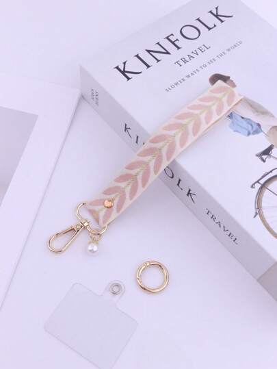 سير معصم هاتف منمق مطرز، سلسلة يد صيفية أنيقة قصيرة، خفيفة الوزن مناسبة للمظهر اليومي والعطلات، هدايا للأم، العائلة، الأصدقاء، أعياد الميلاد، المناسبات تشارم هاتف وسلسلة