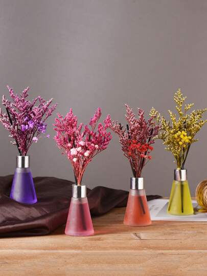 زجاجة من 50مل معطر هواء/معطر حمام وغرف بزهور جافة، عطر للاستخدام الداخلي، أناقة وخفة في العطر، مناسب للمساحات الصغيرة