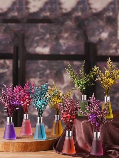 زجاجة من 50مل معطر هواء/معطر حمام وغرف بزهور جافة، عطر للاستخدام الداخلي، أناقة وخفة في العطر، مناسب للمساحات الصغيرة