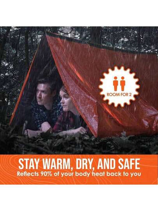 قطعة واحدة خيمة طوارئ مقاومة للماء، مقاومة للرياح، مدفأة مقاس 150*240 سم، مناسبة للتخييم والرحلات في الهواء الطلق