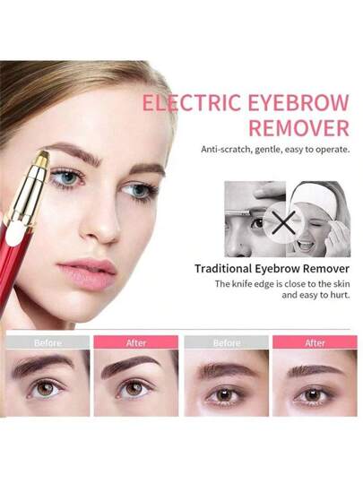 قاطع حواجب كهربائي، قاطع حواجب للسيدات، قاطع حواجب أوتوماتيكي، ماكينة حلاقة، إزالة الشعر، قاطع تجميلي