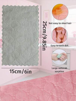 10 قطع من المناشف المصنوعة من الألياف الدقيقة فائقة الامتصاص للأطباق والأواني المنزلية، متعددة الألوان، عالية الكفاءة في التنظيف المطبخ والحمام وأماكن المعيشة