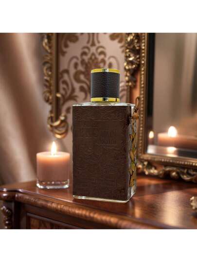 زجاجة رذاذ عطر فاخرة بسعة 50مل بشكل مربع من الخشب مع تزيين من الجلد بملمس الجلد، بطراز عتيق وأنيق، مناسبة لديكور غرفة النوم، تنعيم رائحة المطبخ، منزل المكتب، تدفئة المزاج، تخفيف الضغط، ل- الاستخدام الداخلي والخارجي، الاحتفالات والتجمعات العائلية...