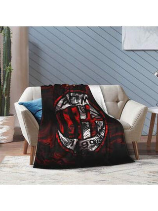 قطعة واحدة بطانية ناعمة ودافئة لنادي ميلان الأسطوري، مناسبة لغرفة النوم وغرفة الضيوف وغرفة المعيشة والسيارة والأريكة والسفر، بطانية متعددة الوظائف لجميع المواسم، مزينة بتصميم حي، هدية مثالية للعائلة والأصدقاء - اكسسوار ديكور المنزل