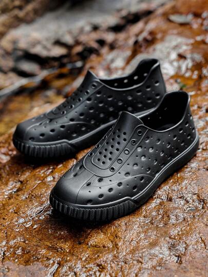 صنادل رجالية - صنادل مريحة للصيف، مقاومة للماء، قابلة للتنفس، للاستخدام اليومي والخارجي والشاطئ، مانعة للانزلاق