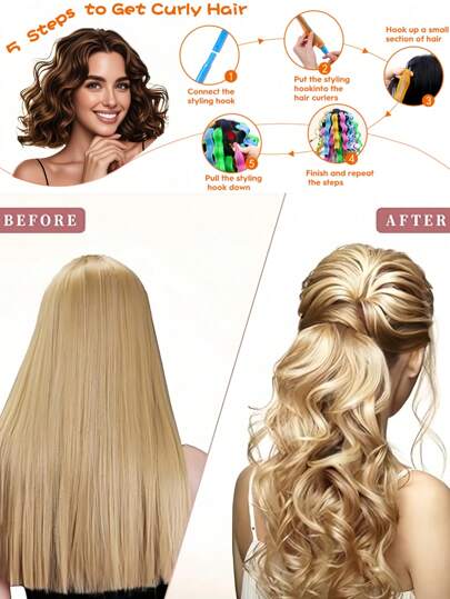 12 قطعة- مكواة تجعيد غير حرارية، مكواة تجعيد موجية غير حرارية، مكواة تجعيد غير حرارية، مناسبة للسيدات ذوات الشعر الطويل والمتوسط والقصير. مكواة التجعيد المطاطية الخاصة بنا مصنوعة من مواد عالية الجودة وهي ناعمة ومريحة للاستخدام