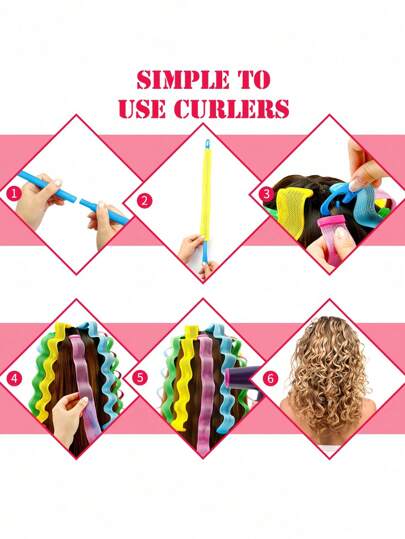 12 قطعة- مكواة تجعيد غير حرارية، مكواة تجعيد موجية غير حرارية، مكواة تجعيد غير حرارية، مناسبة للسيدات ذوات الشعر الطويل والمتوسط والقصير. مكواة التجعيد المطاطية الخاصة بنا مصنوعة من مواد عالية الجودة وهي ناعمة ومريحة للاستخدام